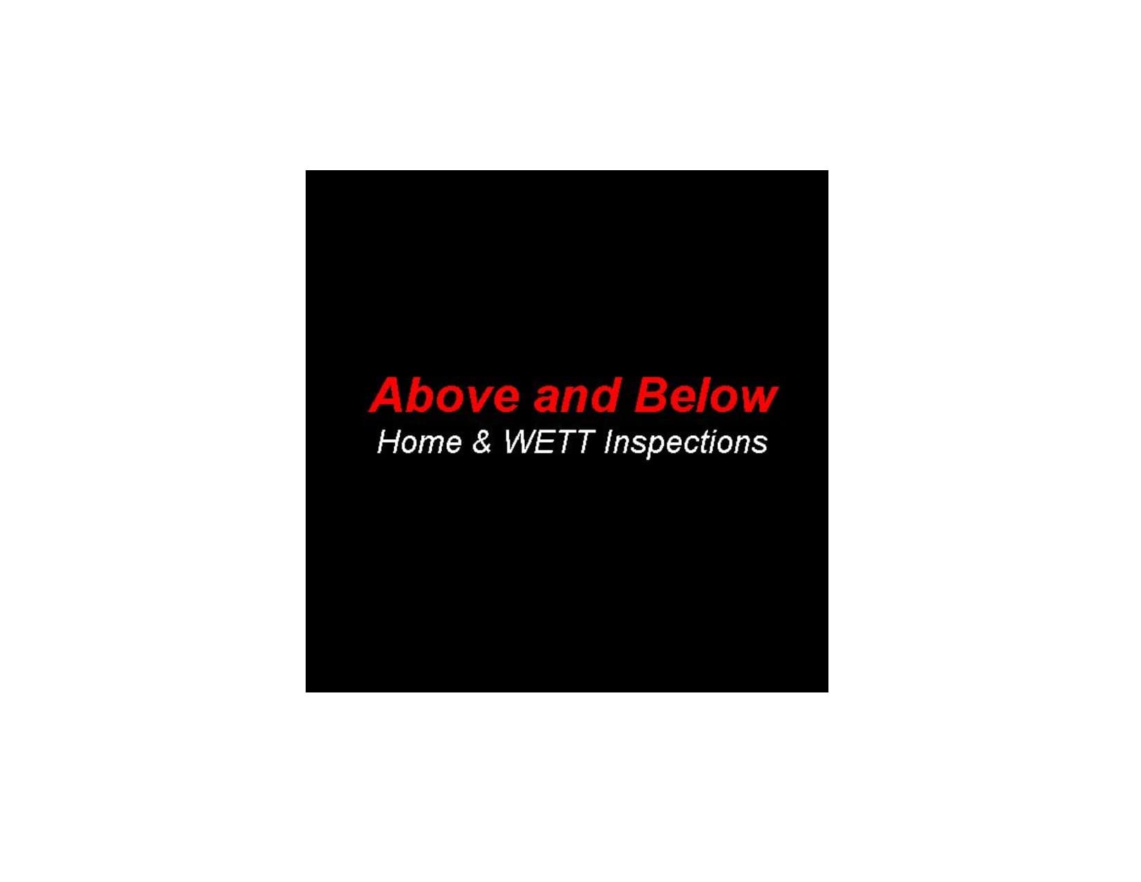 Above and Below Home and WETT Inspections logo