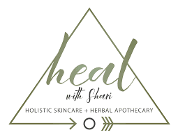 HEAL with Shari Holistic Skincare + Herbal Apothecary logo