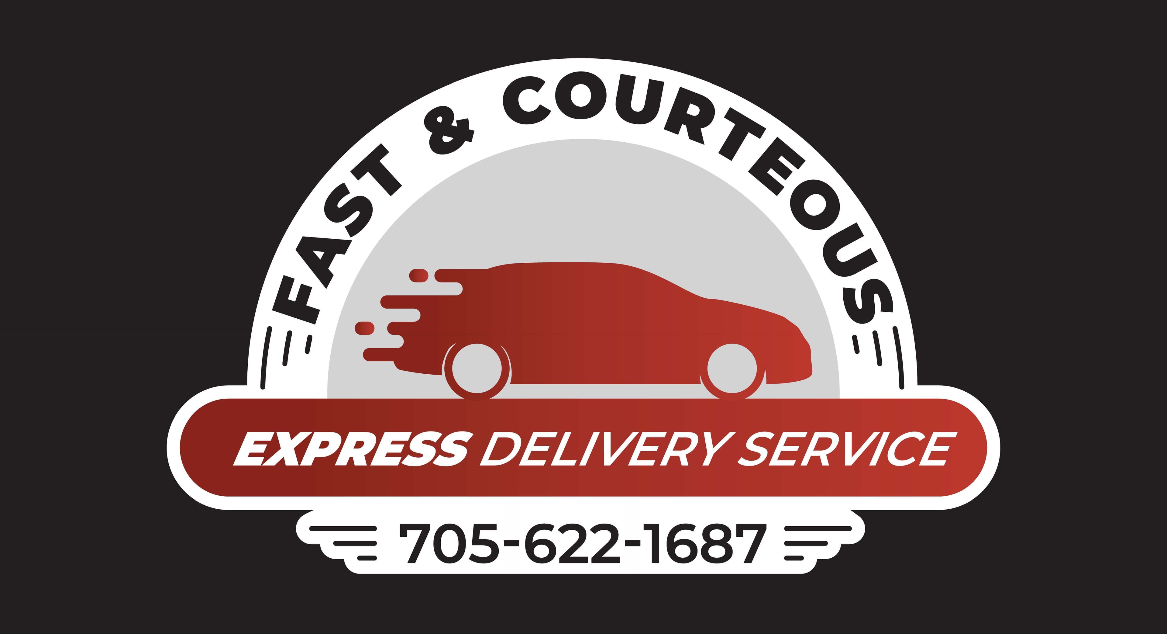 Fast and Courteous Express Delivery Service logo